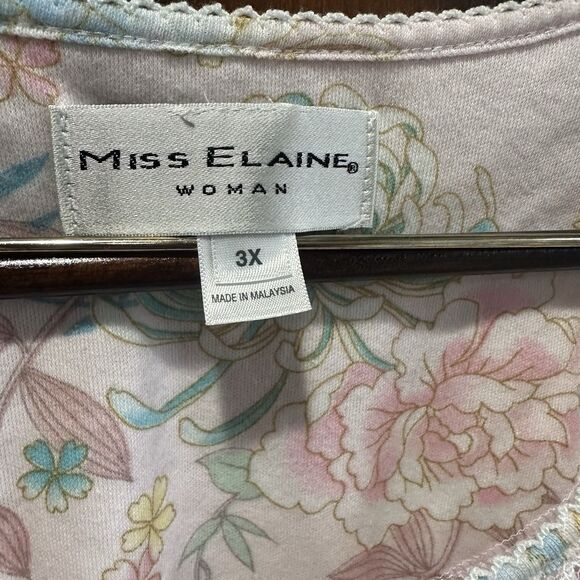 NWT Miss Elaine Women's Floral Nightgown – Size 3X – Cottagecore - Picture 8 of 10